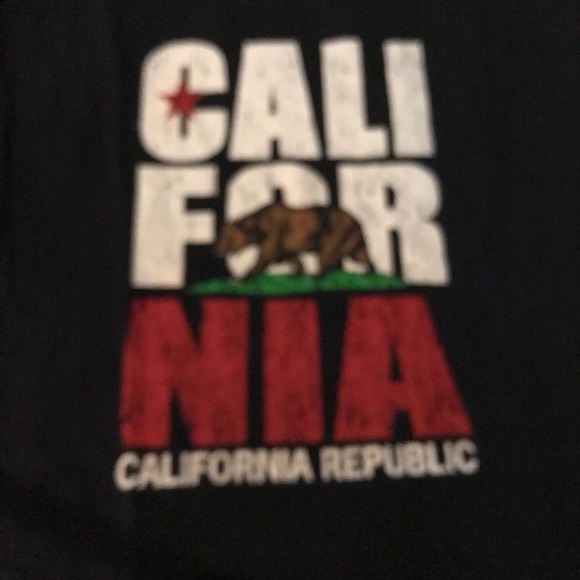 California Republic XL black mens/ unisex tee like new - Picture 2 of 6